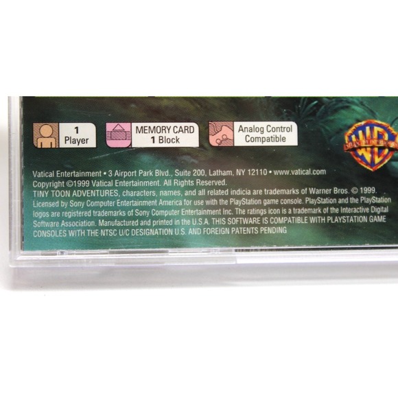 PS1 Tiny Toon Adventures: Toonenstein Dare to Scare (1999) CIB w/ Manual + Reg. - Picture 5 of 9
